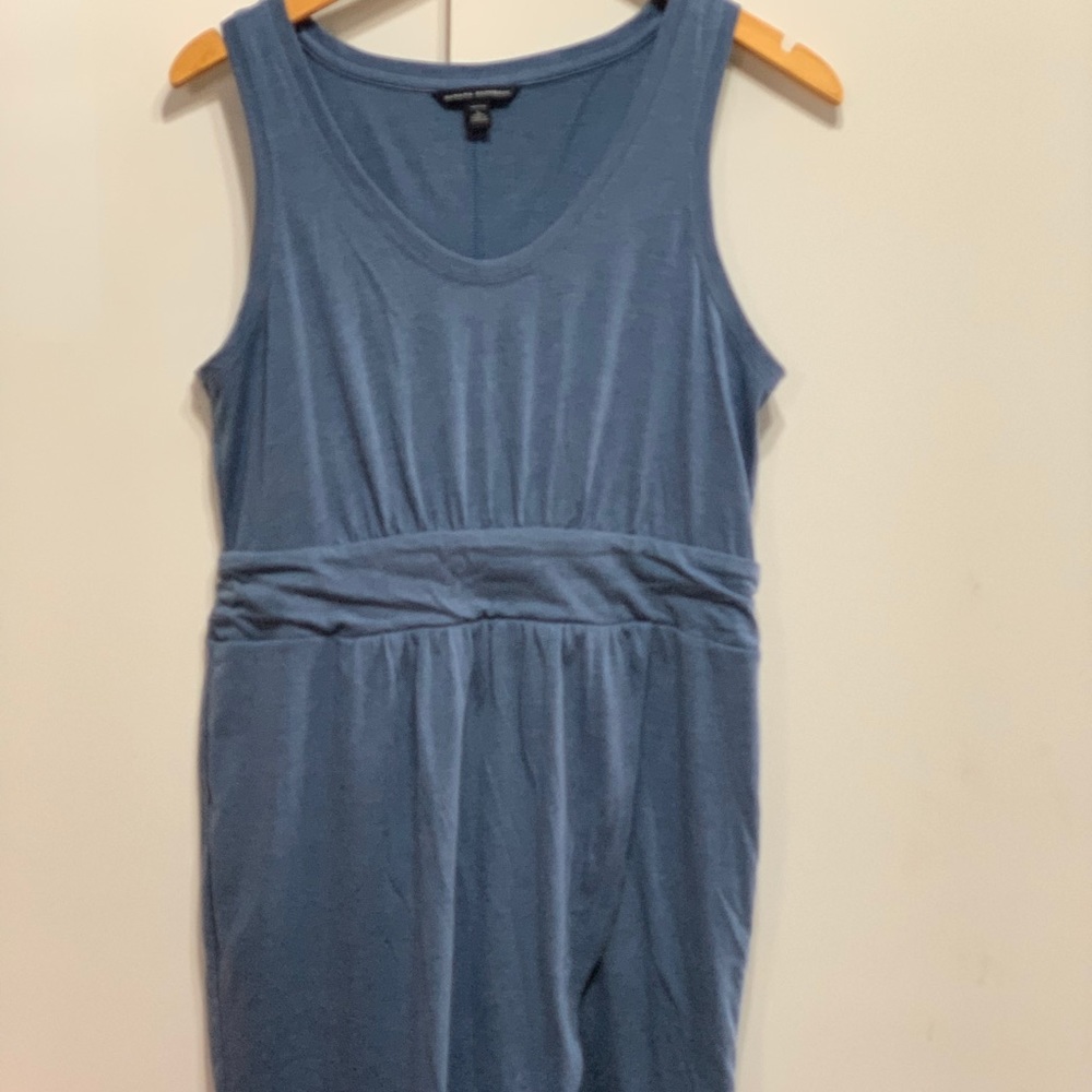 Banana Republic blue sleeveless dress Petite L